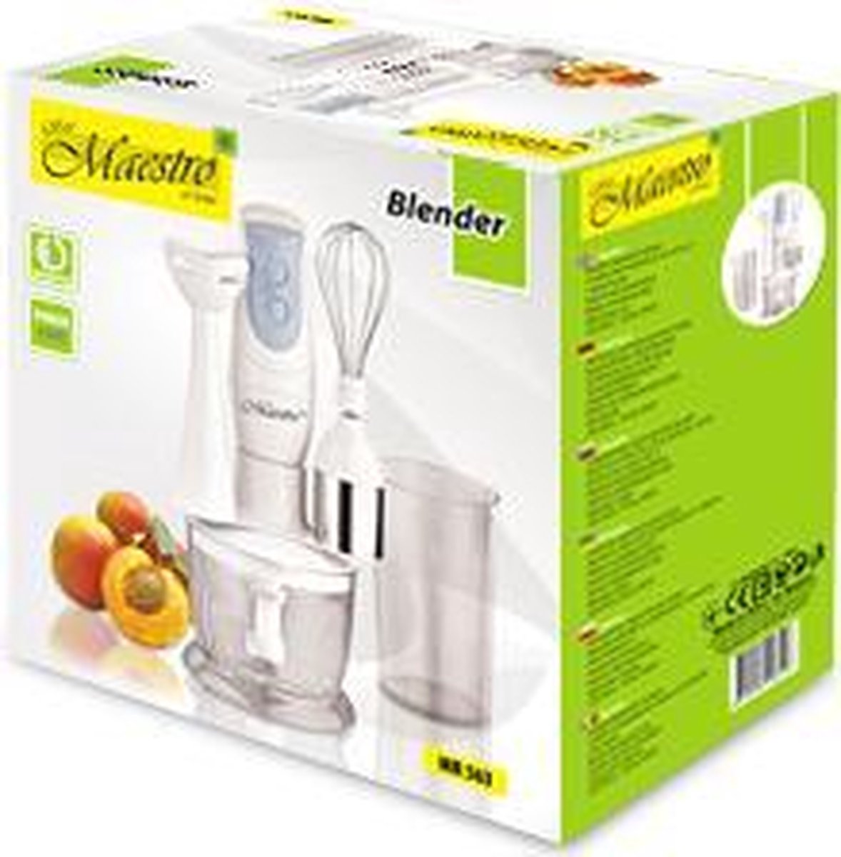 Maestro MR-563 Staafmixer Wit