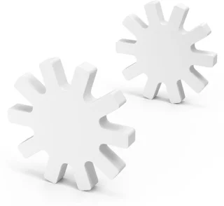 Magneetroerstaafjes tandwiel 60 mm x 7 mm wit