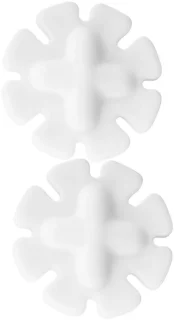 Magnetische roerstaafjes - 4.1 x 4.1 x 0.5 cm - wit