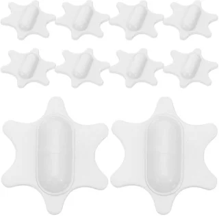 Magnetische roerstaafjes mini mixer roer 3 x 3 x 1 cm wit