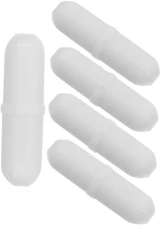 Magnetische roerstaafjes PTFE 3 cm wit