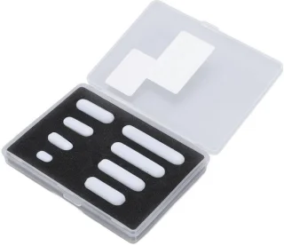 Magnetische roerstaafjes set, PTFE, tot 40 mm, wit