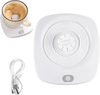 Magnetische zwevende drankmixer – 12,5 x 13,5 cm – wit