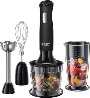 Matte zwarte 3-in-1 staafmixer