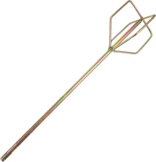 Mengstaaf boor - mixer opzetstuk - 49 cm - zilver