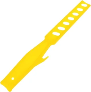 Mengstaaf plastic 20.5 cm geel