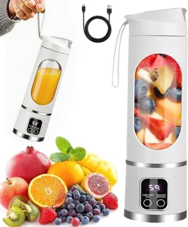 Mini blender persoonlijke mixer 300 ml zwart