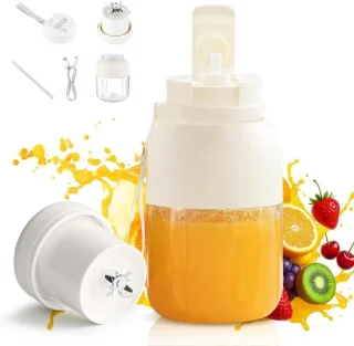 Mini blender - smoothie maker - wit - 1300 ml