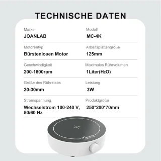 Mini magnetische roerplaat 3 L
