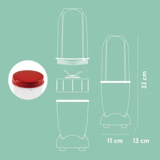 Mini Smoothie Maker met To-Go Mok