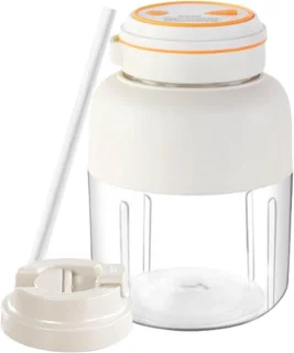 Mixbeker - draagbare blender - 1300 ml - wit
