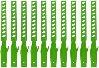 Mixstokken set roerstaafjes plastic 10 stuks 345 mm groen