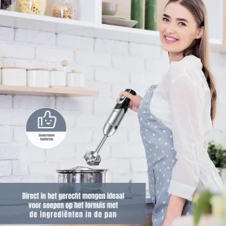 MMP® Staafmixer Handmixer Zilver