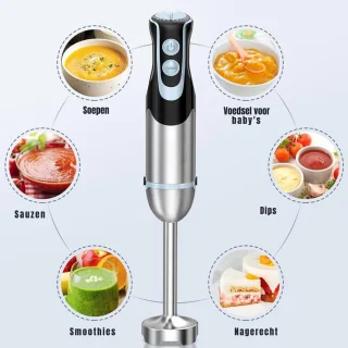 MMP® Staafmixer Handmixer Zilver