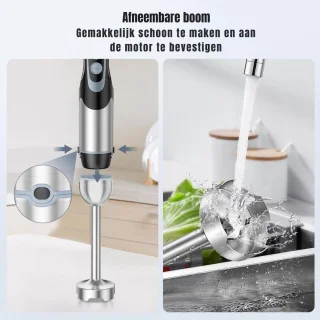 MMP® Staafmixer Handmixer Zilver