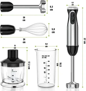 MMP® Staafmixer - Handmixer Zilver
