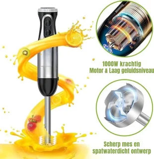 MMP® Staafmixer - Handmixer Zilver