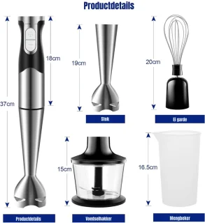 MMP®Mixer Staafmixer Handmixer Zwart