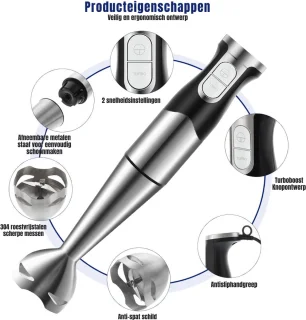 MMP®Mixer Staafmixer Handmixer Zwart