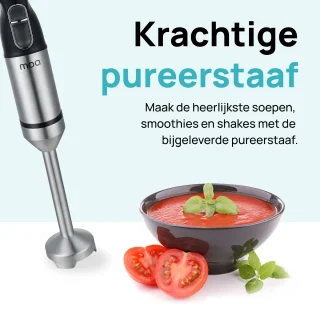 MOA Staafmixer Set 3-in-1 RVS 20 Snelheden