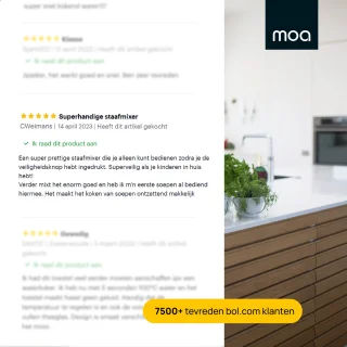 MOA Staafmixer Set 3-in-1 RVS 20 Snelheden