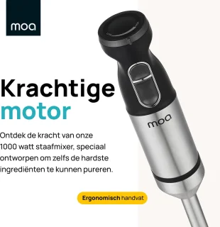 MOA Staafmixer Set 3-in-1 RVS 20 Snelheden