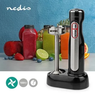 Nedis KAHB600BK Staafmixer RVS Zwart