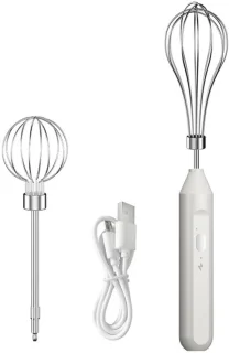 Oplaadbare snoerloze staafmixer - wit