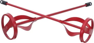 Paint mixer opzetstuk roerstaaf boormachine 40 x 8 cm rood