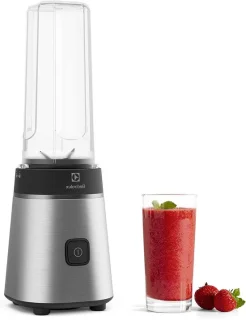 Persoonlijke smoothie blender 600 ml zilverkleurig