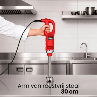 Professionele staafmixer van roestvrij staal – rood