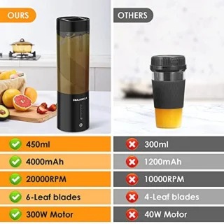 QYCHHJ Mini Draagbare Blender 15oz