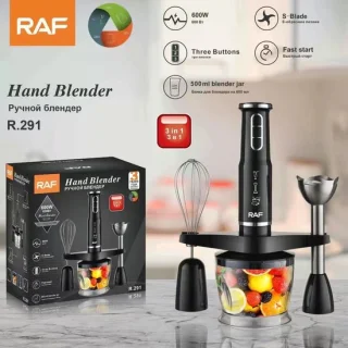 Raf Staafmixer 600W RVS — Kracht en veelzijdigheid in één compacte set