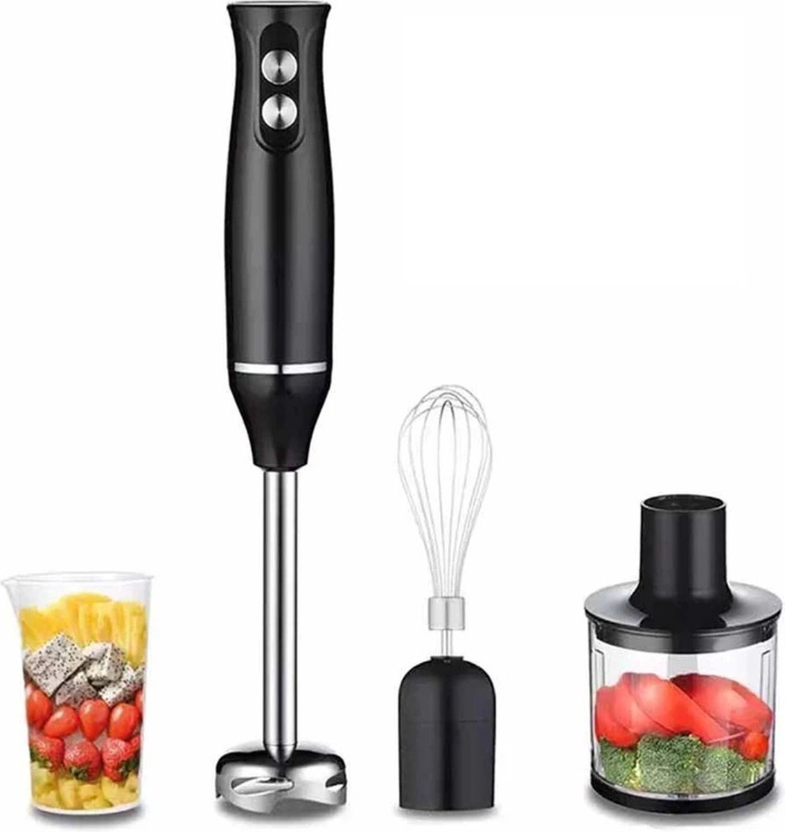 RM Store 4-in-1 Mixer Set Zwart 500W