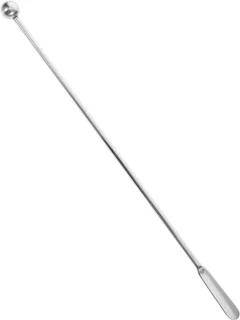 Roerstaaf roestvrij staal 19.2 cm zilver