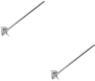 Roerstaafjes mengset laboratorium 2 sets zilver