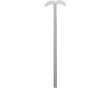 Roerstaafjes - roerpeddel - roestvrij staal - 26 cm - zilver