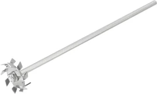 Roestvrijstalen roerstaaf met dispergeerschijf, 30 cm