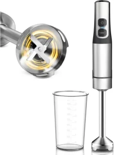 RONN® Staafmixer Zilver/Zwart — veel power, professioneel resultaat thuis