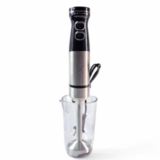 Royal Swiss Staafmixer 1000W Handmixer met RVS Bekerglas 650ml