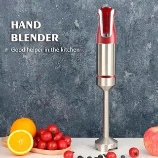 Royalty Line ESMS800 Staafmixer Set 3-delig RVS Rood