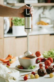 Royalty Line ESTM800 Staafmixer Zwart 800W RVS