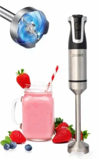 Royalty Line ESTM800 Staafmixer Zwart 800W RVS