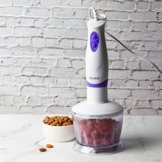 Royalty Line SMS250 3-in-1 staafmixer wit/paars