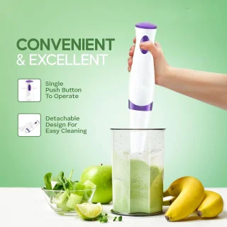 Royalty Line SMS250 3-in-1 staafmixer wit/paars