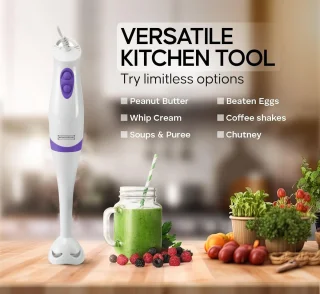 Royalty Line SMS250 3-in-1 staafmixer wit/paars