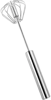 Rvs klopper - handmatige mixer - 10 inch - zilverkleurig