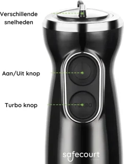 Safecourt Kitchen Staafmixer 1000W Roestvrijstaal