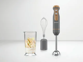 Silvercrest Staafmixer 600W met maatbeker grijs