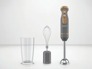 Silvercrest Staafmixer 600W met maatbeker grijs